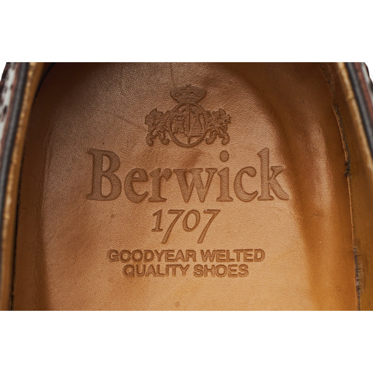 '4475' Dark Brown Leather Oxford Brogues UK 9