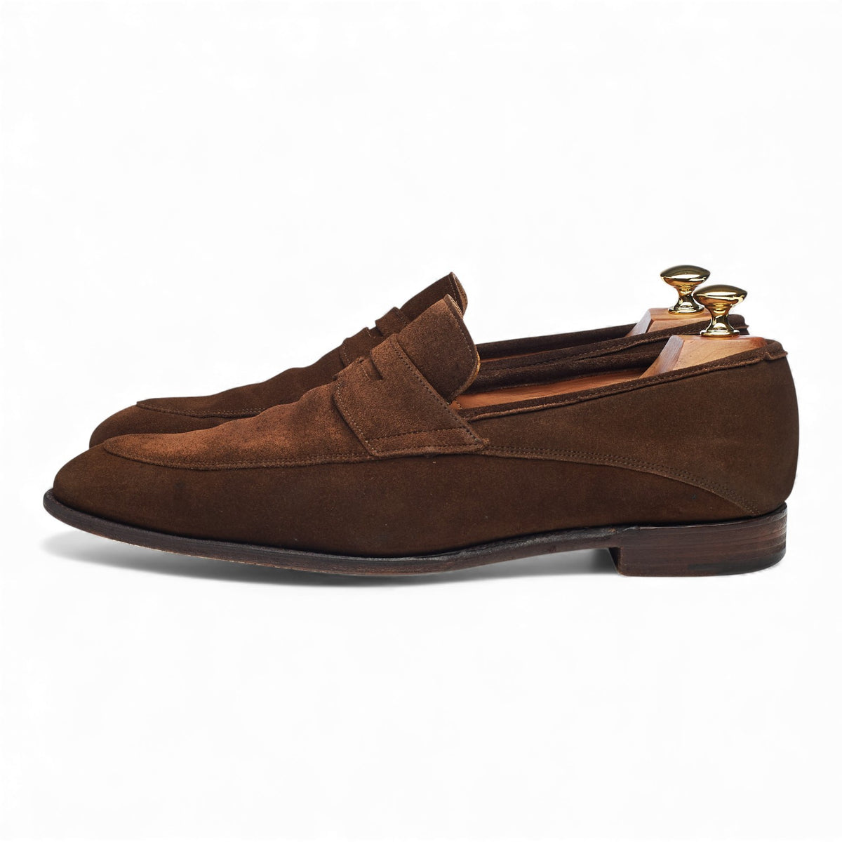 'Lewisham' Brown Suede Loafers UK 9.5 F
