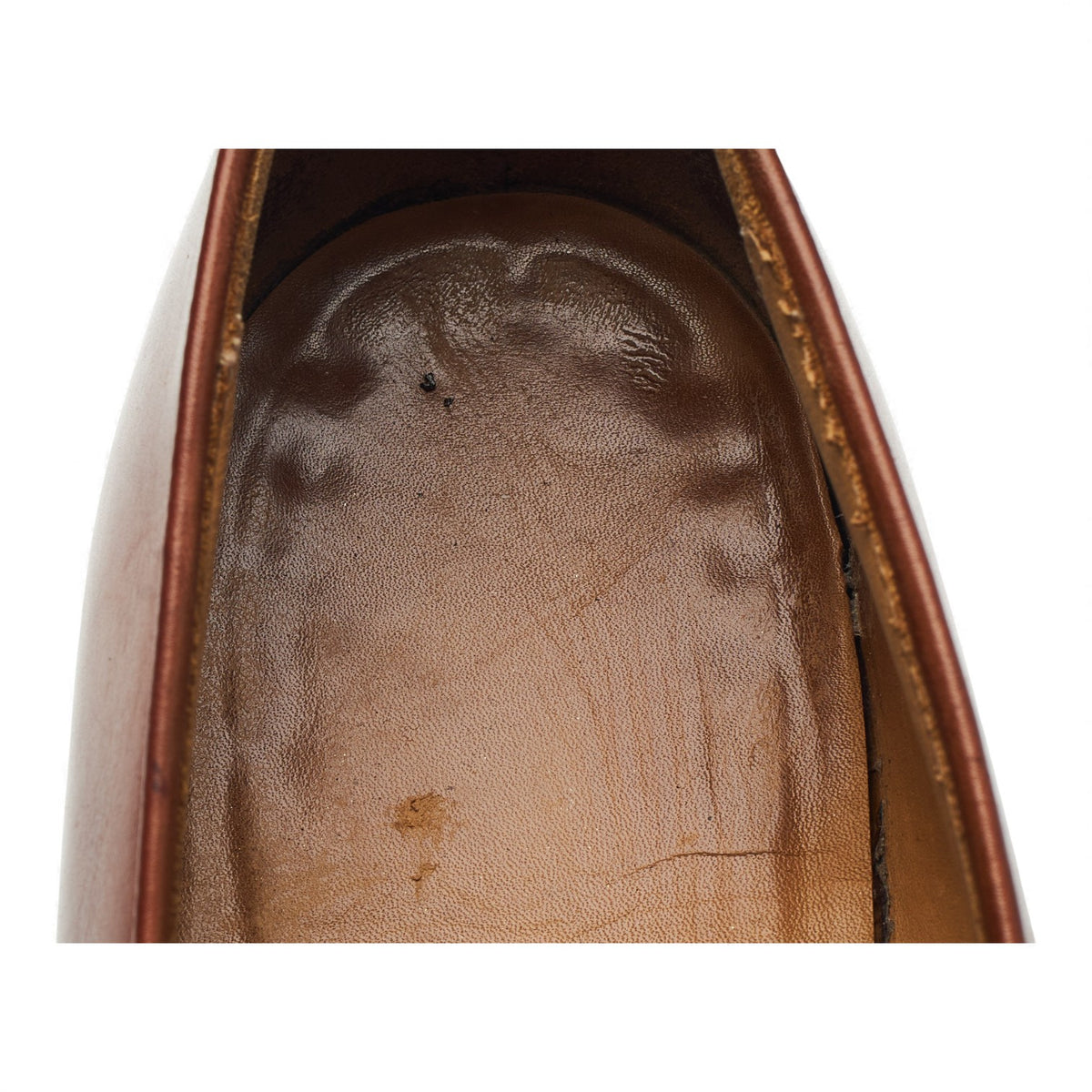 New & Lingwood Tan Brown Leather Butterfly Loafers UK 9.5 E