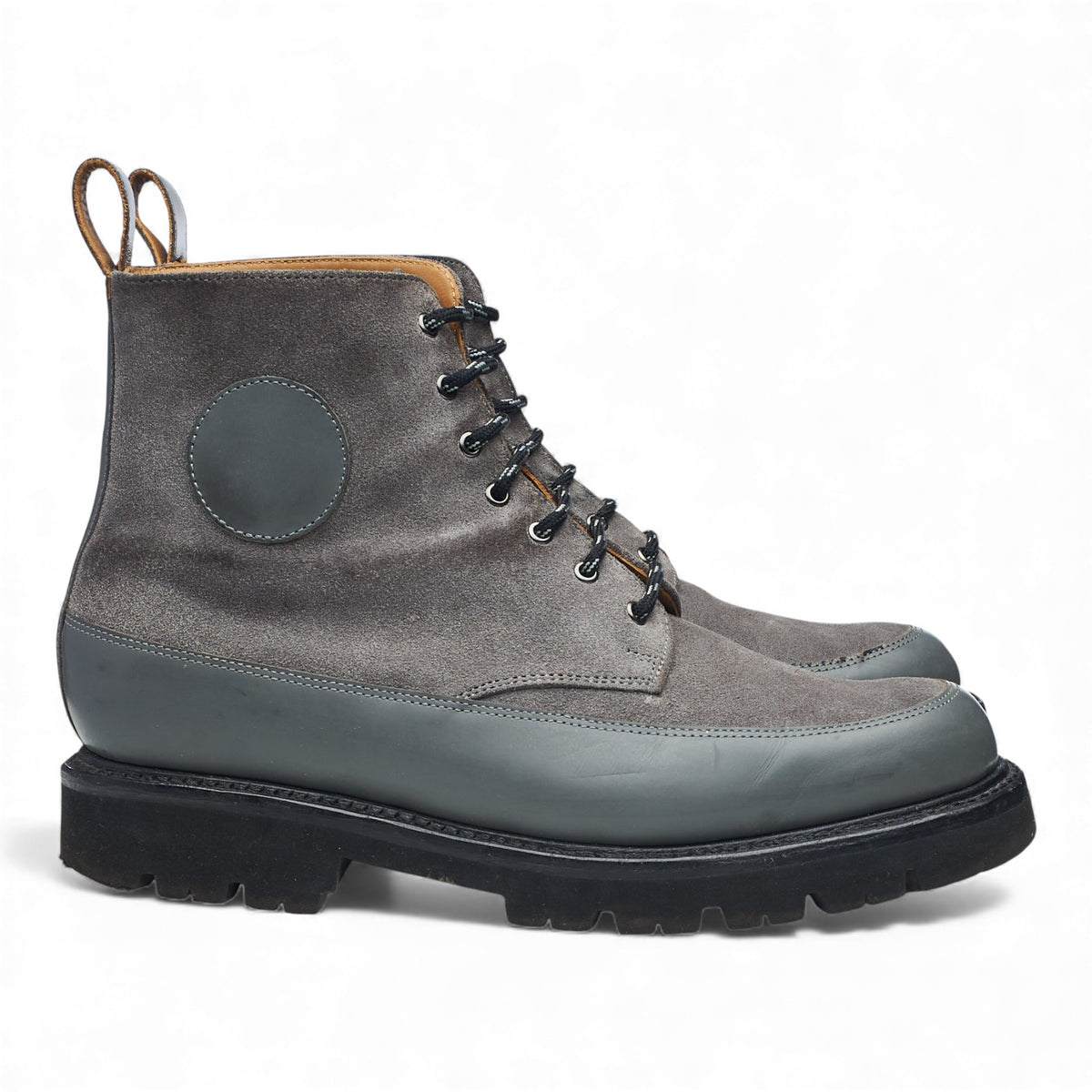 'Anton' Grey Suede Leather Boots UK 6.5 G