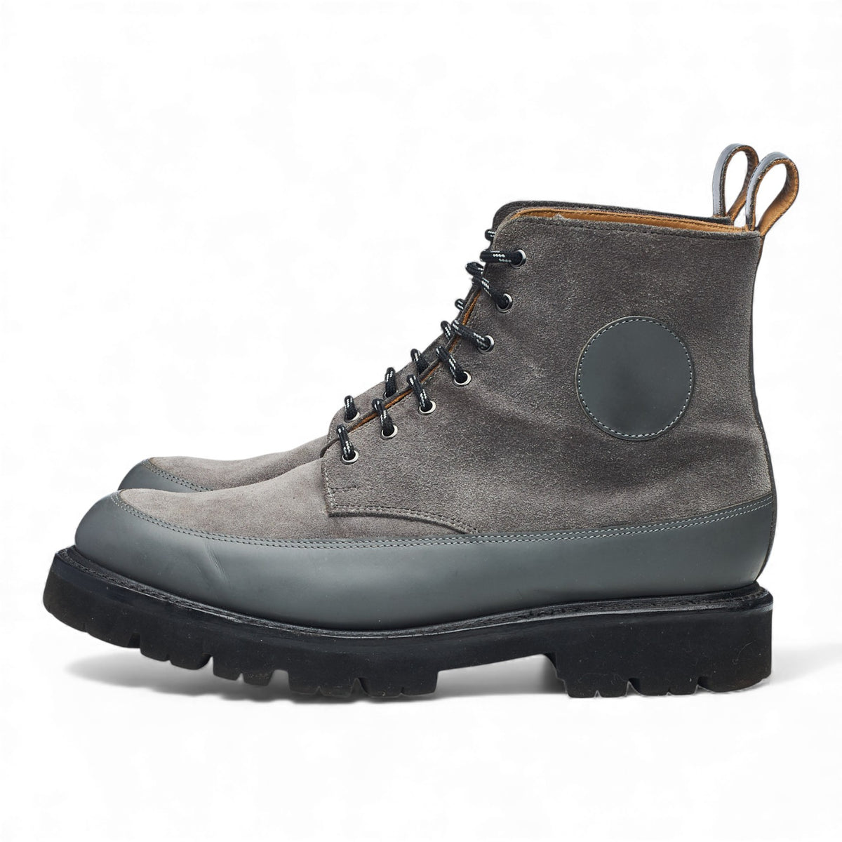 'Anton' Grey Suede Leather Boots UK 6.5 G