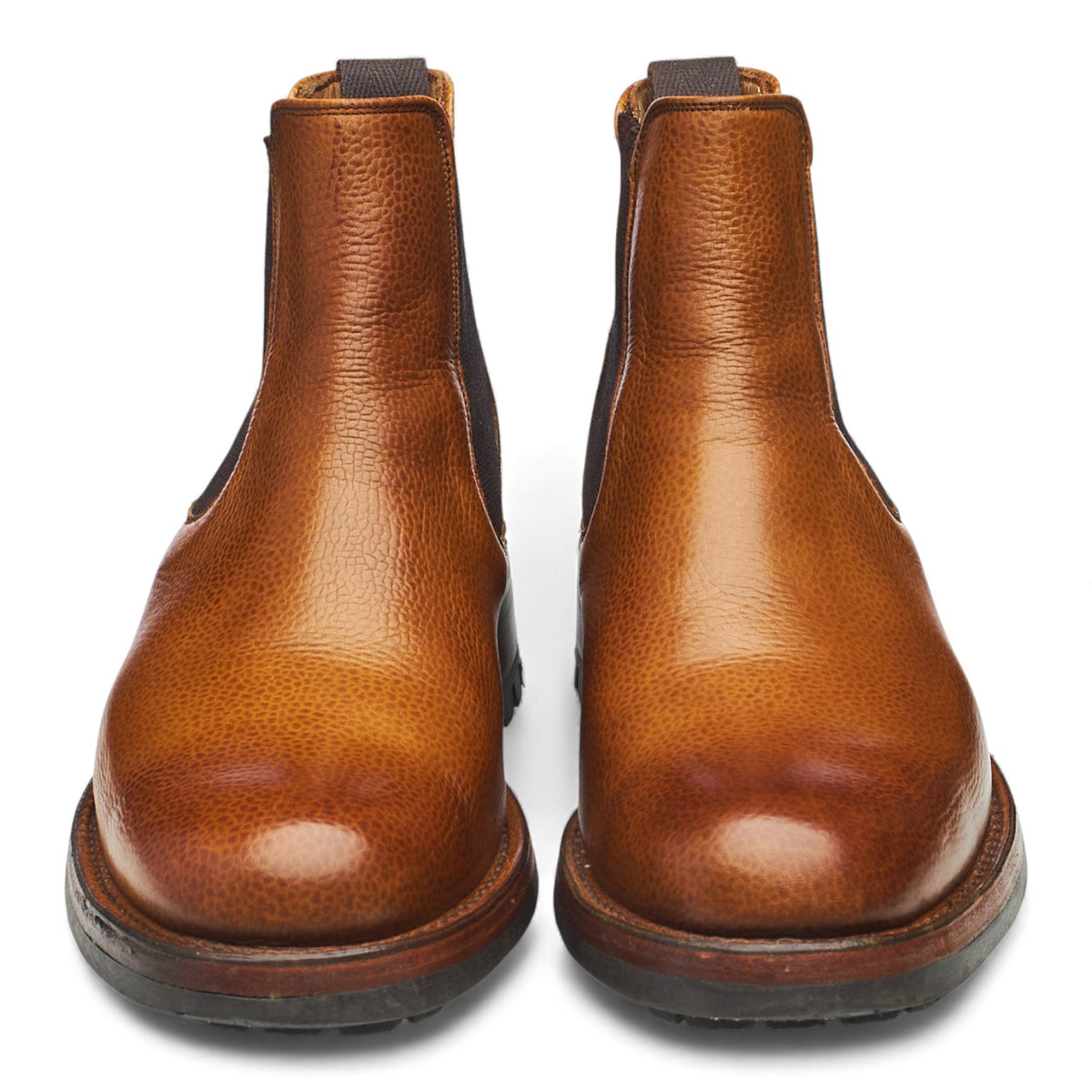 'Ribble' Tan Brown Leather Veldtschoen Chelsea Boots UK 6 F