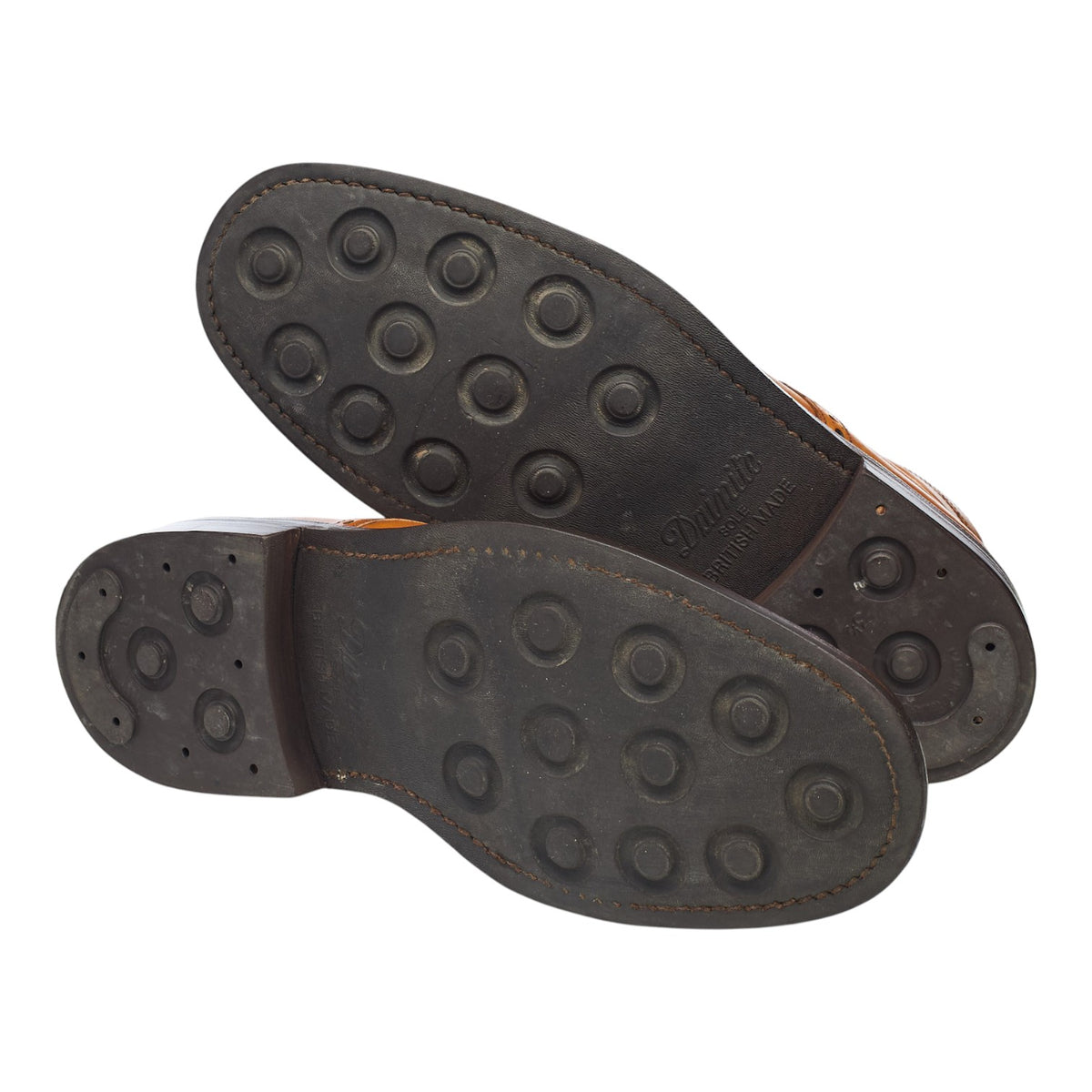 1880 'Wolf' Tan Brown Leather Sheepskin Brogue Boots UK 6 F