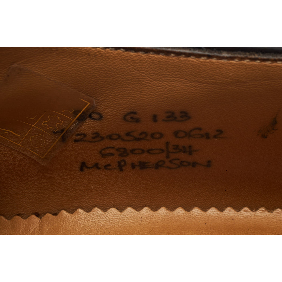 'McPherson' Dark Brown Leather Derby Brogues UK 8 G