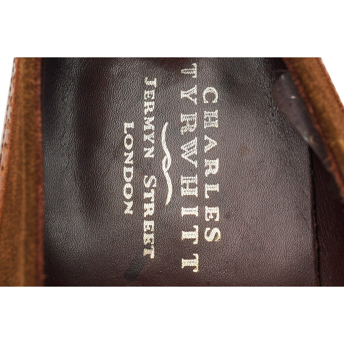 Charles Tyrwhitt 'Wolseley' Tan Brown Leather Suede Spectator Brogues UK 10 F