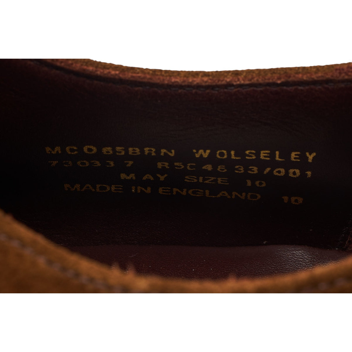 Charles Tyrwhitt 'Wolseley' Tan Brown Leather Suede Spectator Brogues UK 10 F