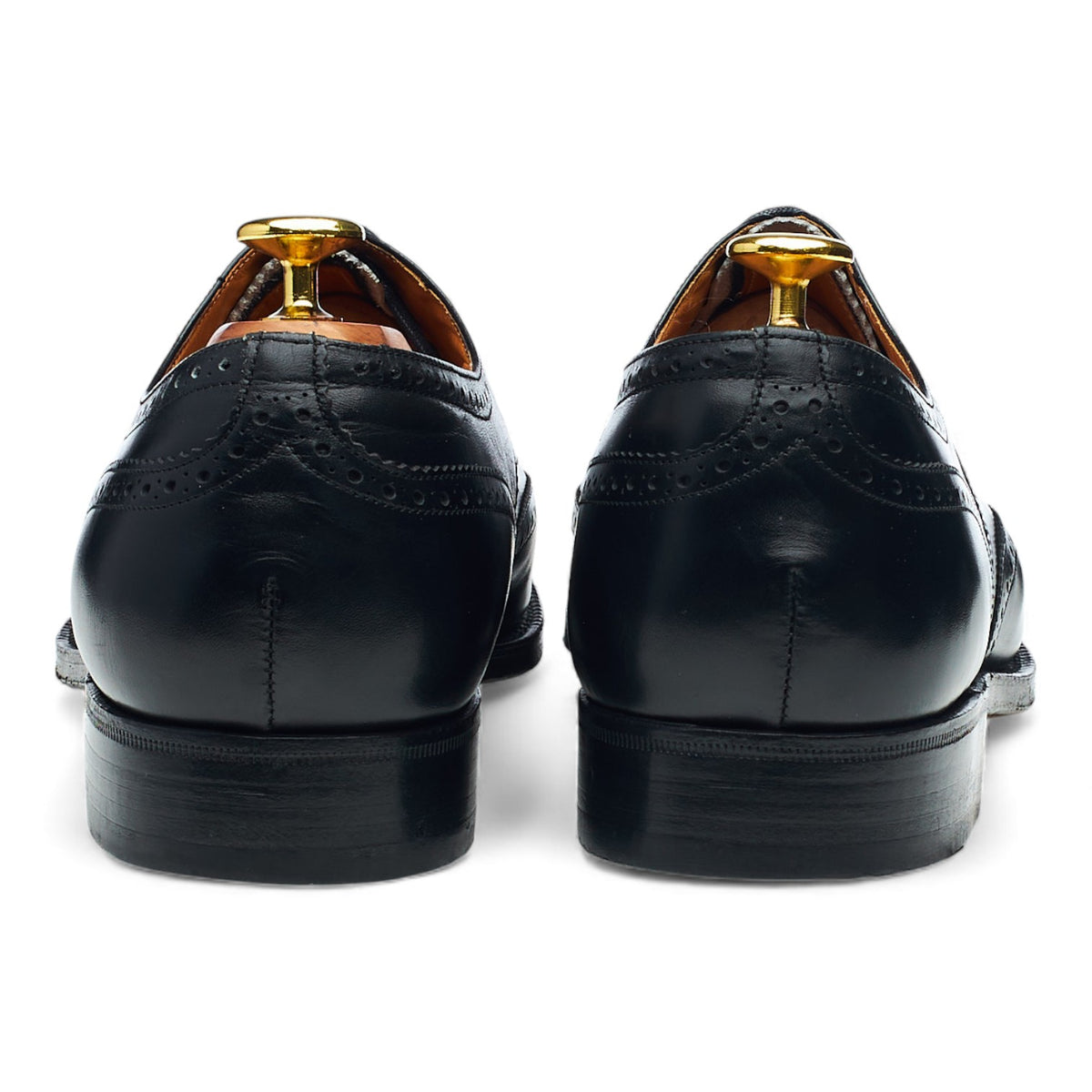 Black Leather Oxford Brogues UK 8.5 F