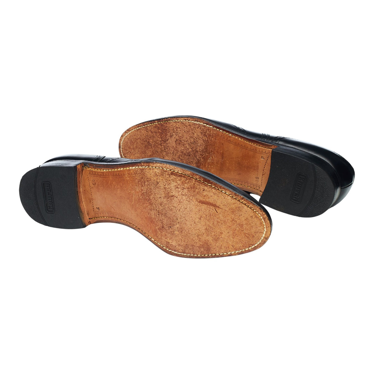 Black Leather Oxford Brogues UK 8.5 F