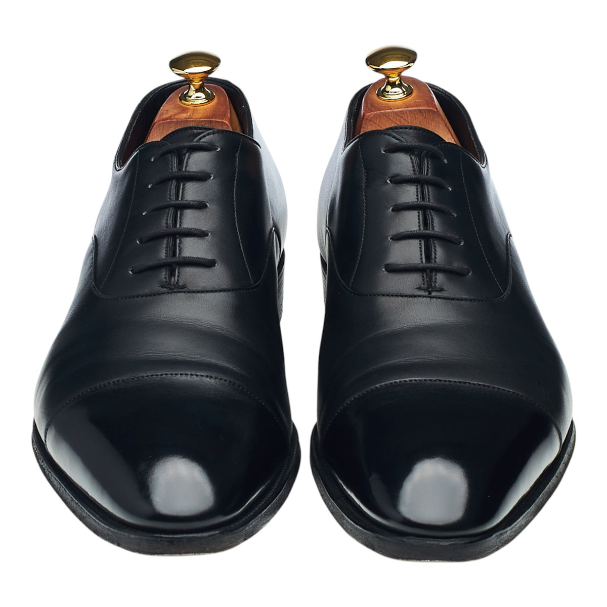 'Oxford' Black Leather Oxford UK 10 E