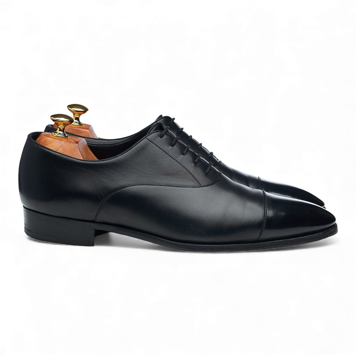 'Oxford' Black Leather Oxford UK 10 E