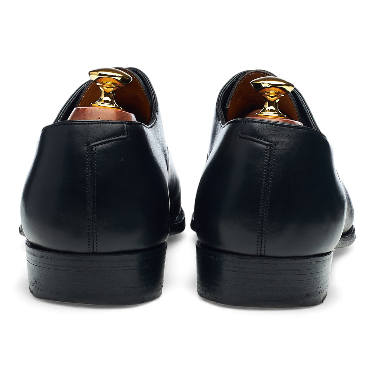'Oxford' Black Leather Oxford UK 10 E
