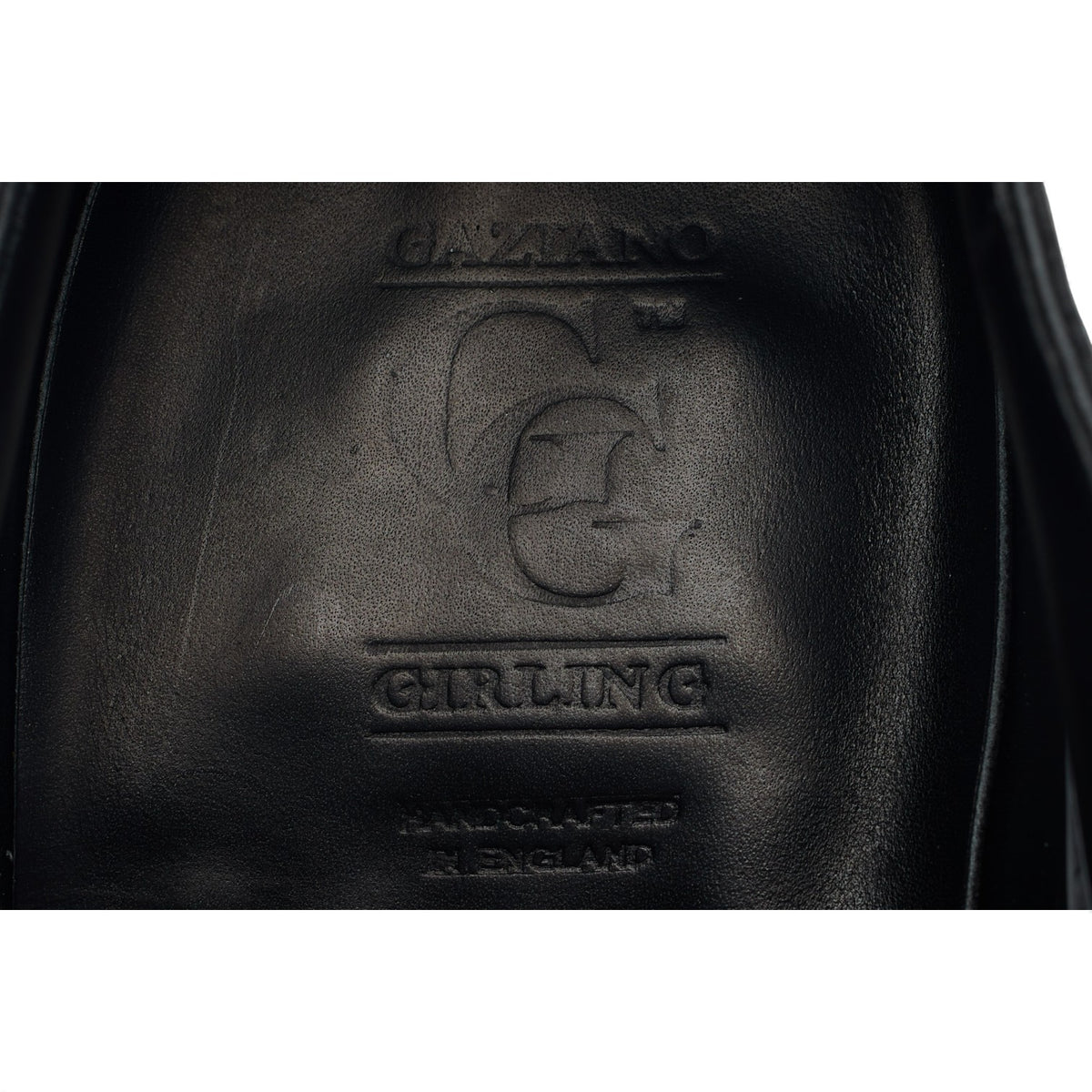 'Oxford' Black Leather Oxford UK 10 E