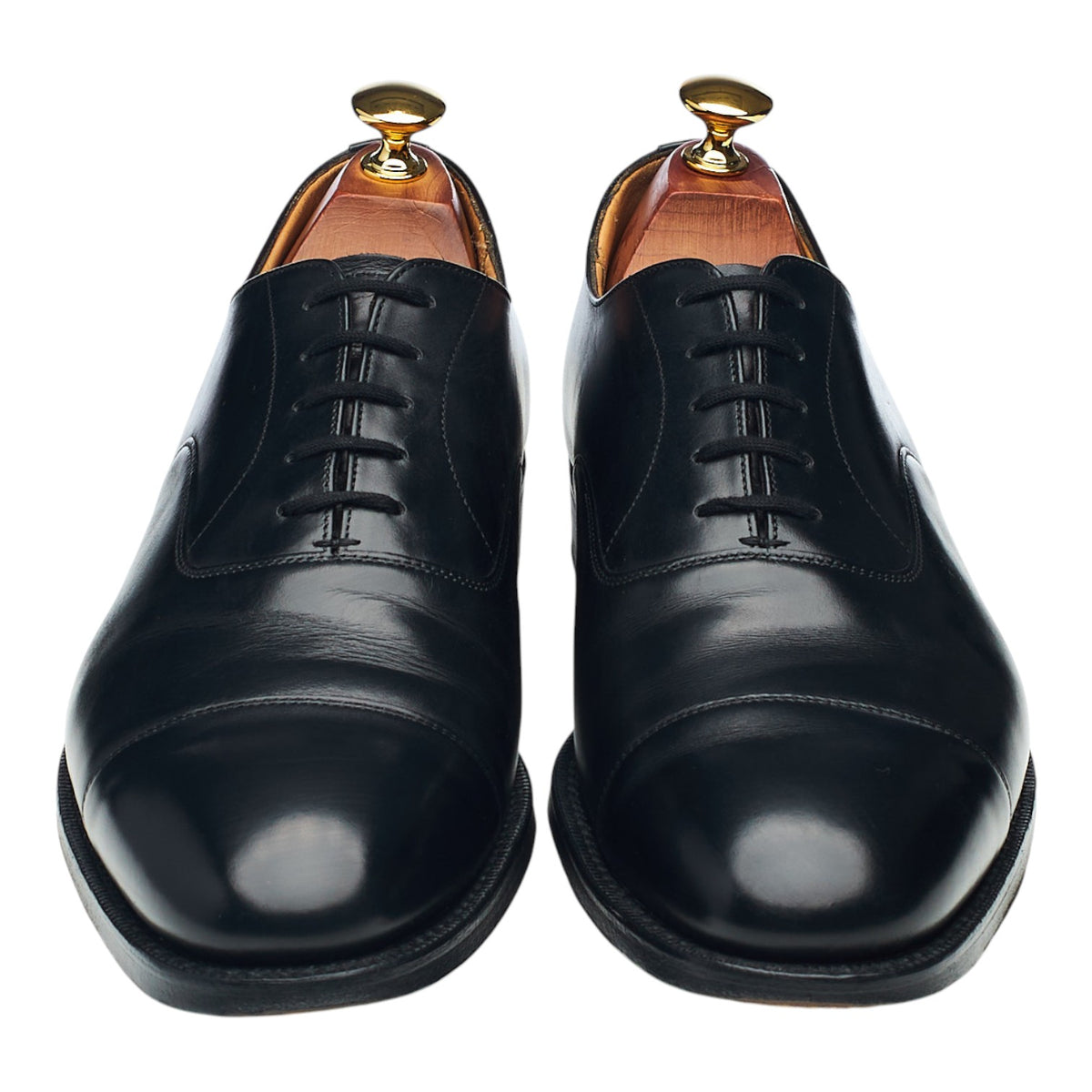 'Consul' Black Leather Oxford UK 9 F