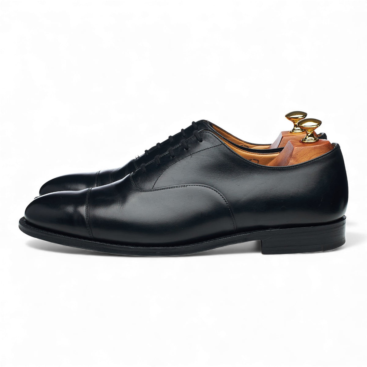 'Consul' Black Leather Oxford UK 9 F