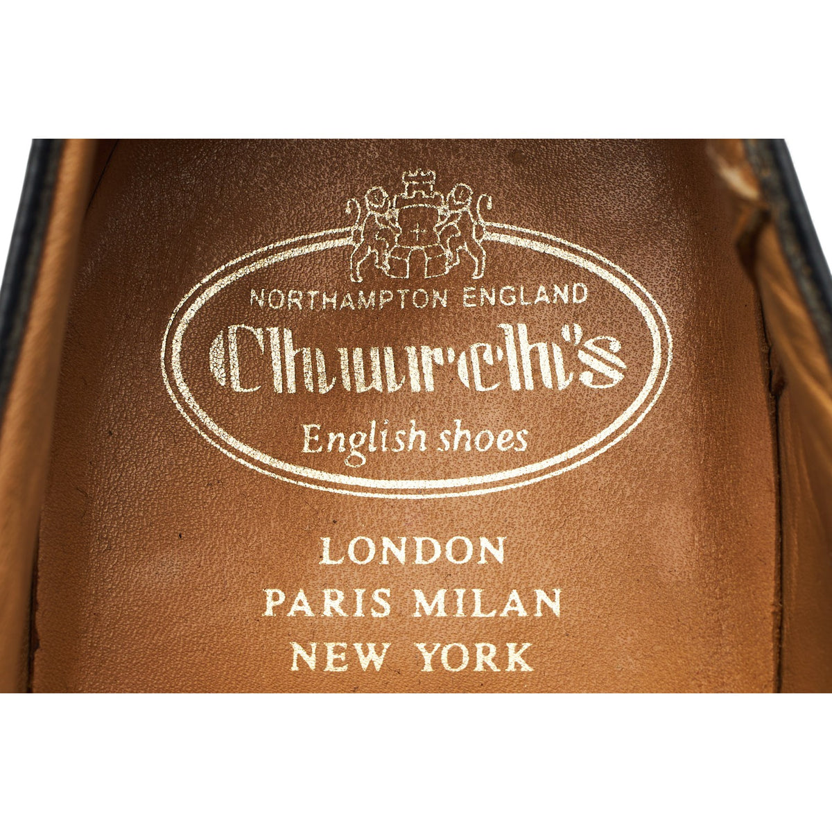 'Consul' Black Leather Oxford UK 9 F