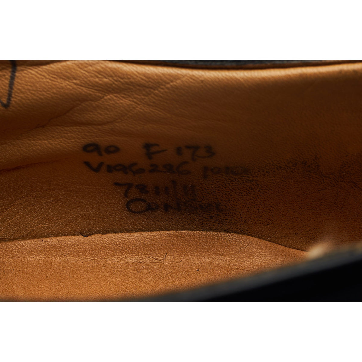 'Consul' Black Leather Oxford UK 9 F