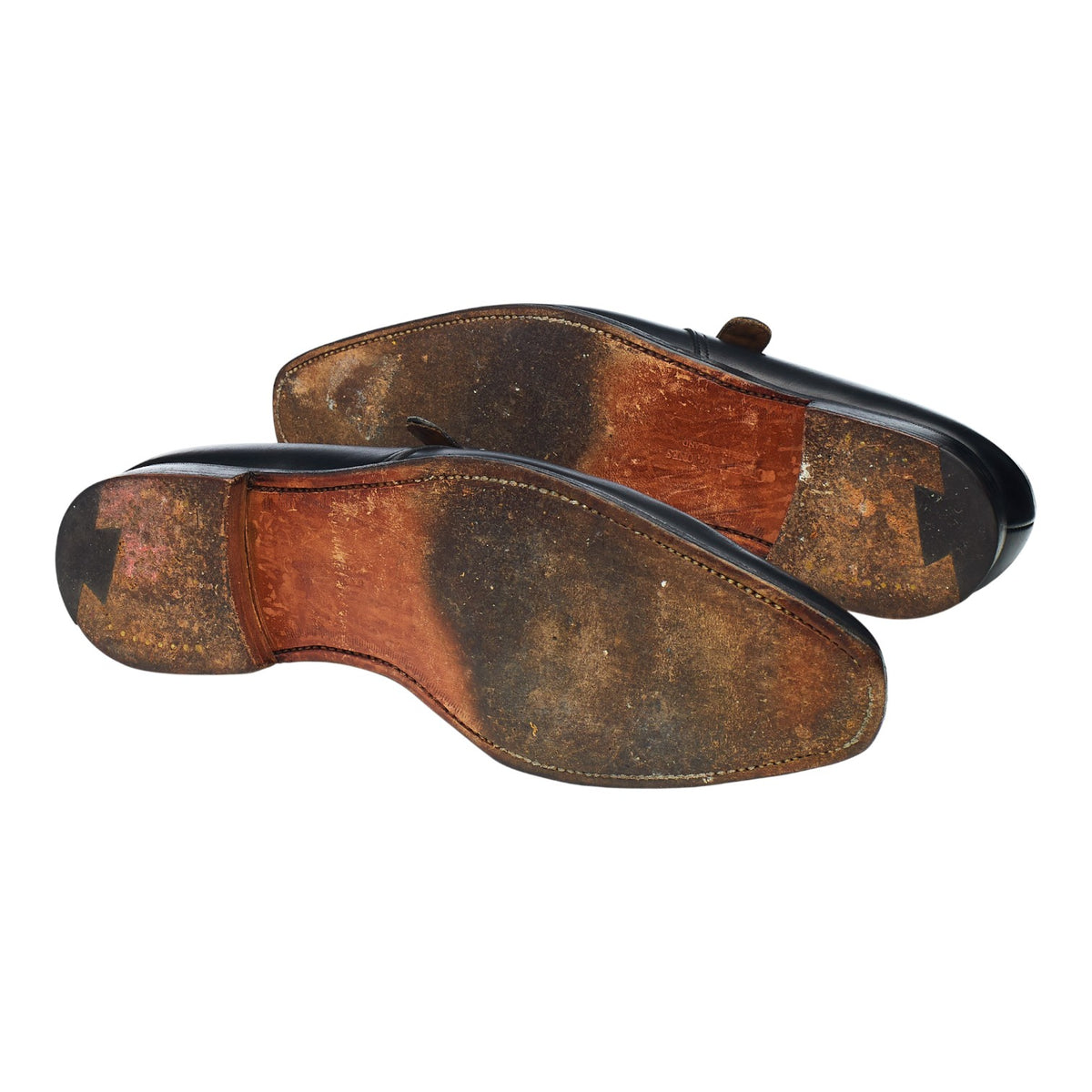 'Monkton' Black Leather Monk Strap UK 9 E