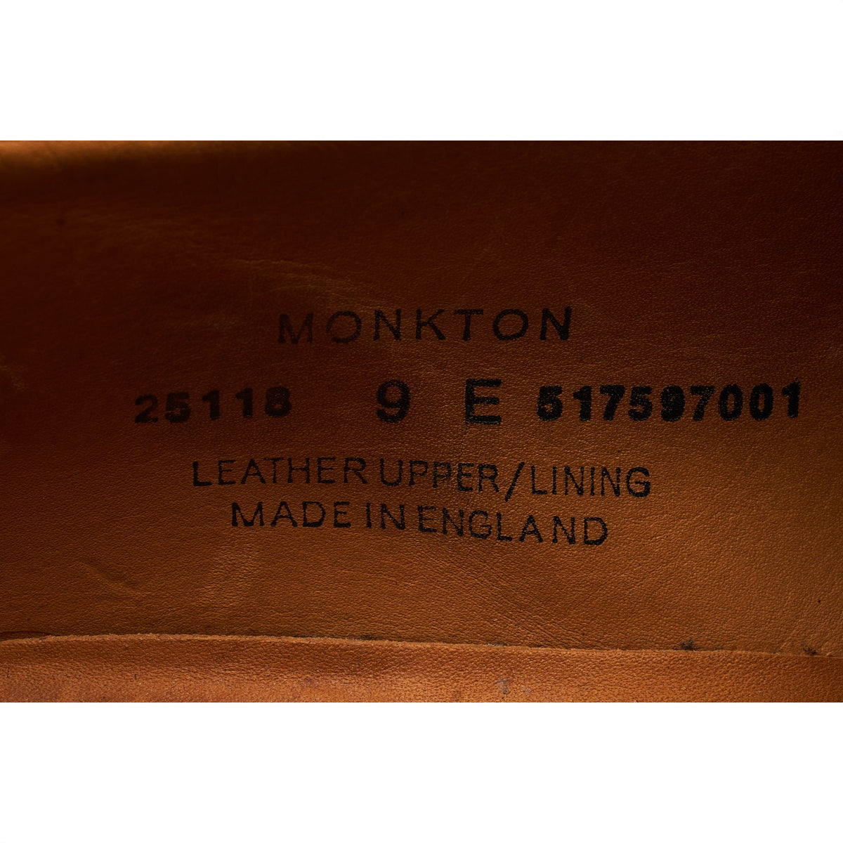 'Monkton' Black Leather Monk Strap UK 9 E