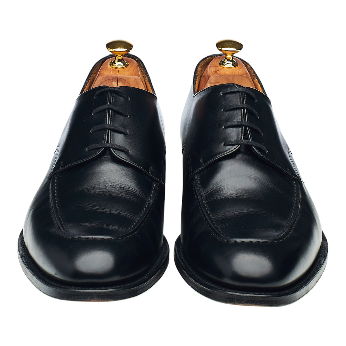 'Kingsthorpe' Black Leather Apron Derby UK 12 G