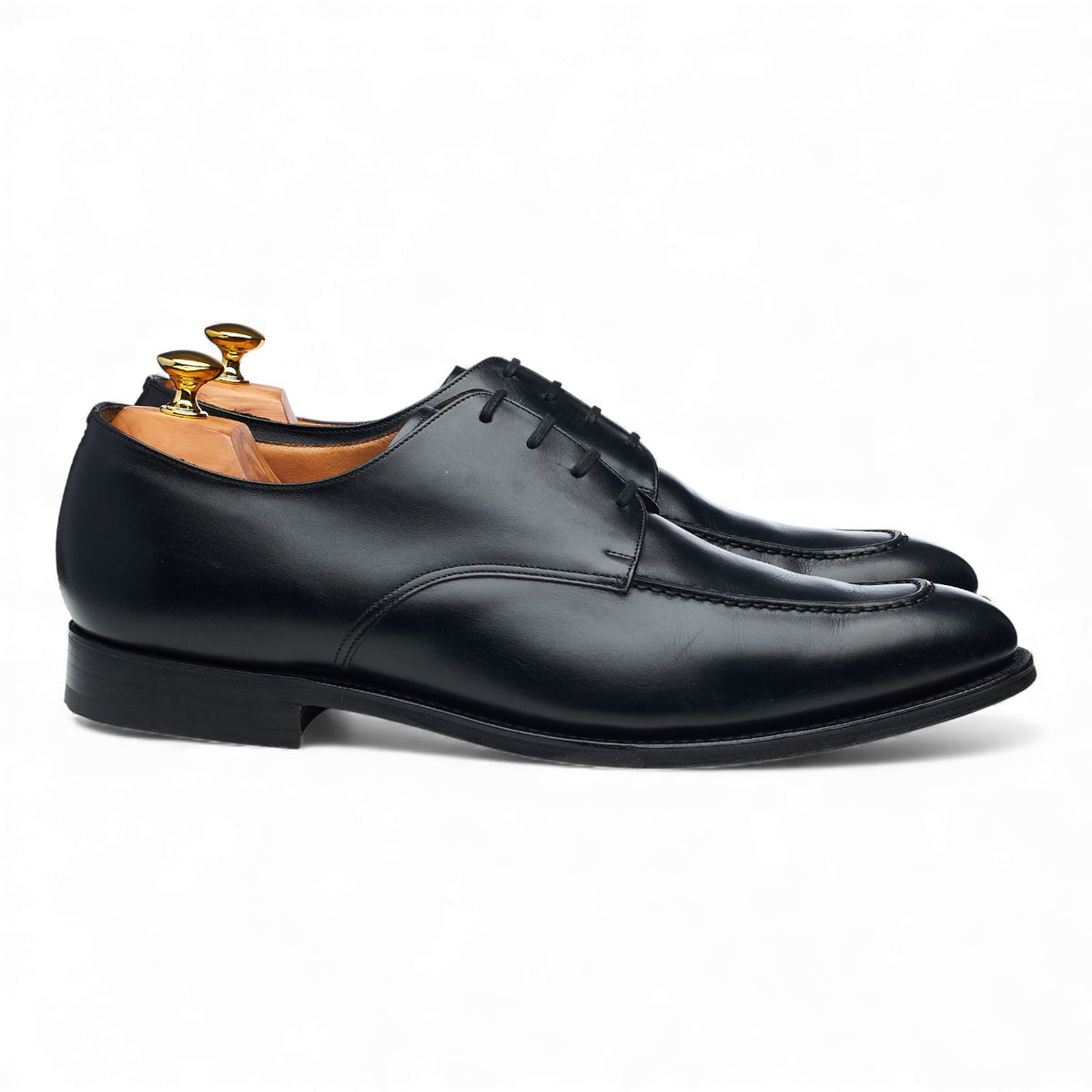 'Kingsthorpe' Black Leather Apron Derby UK 12 G