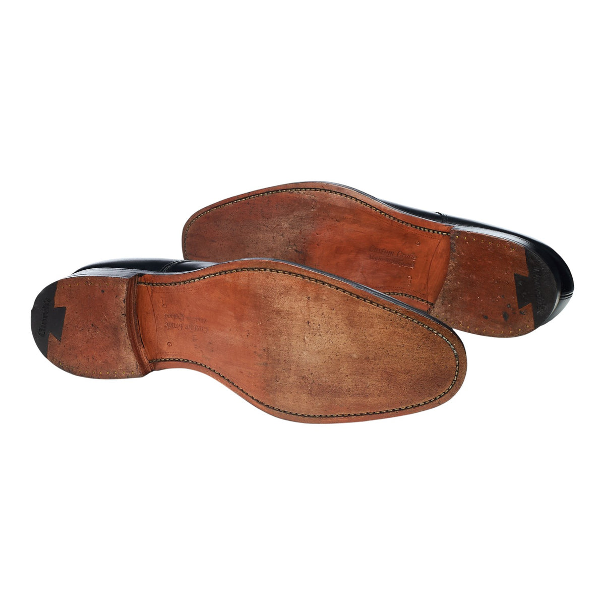 'Kingsthorpe' Black Leather Apron Derby UK 12 G