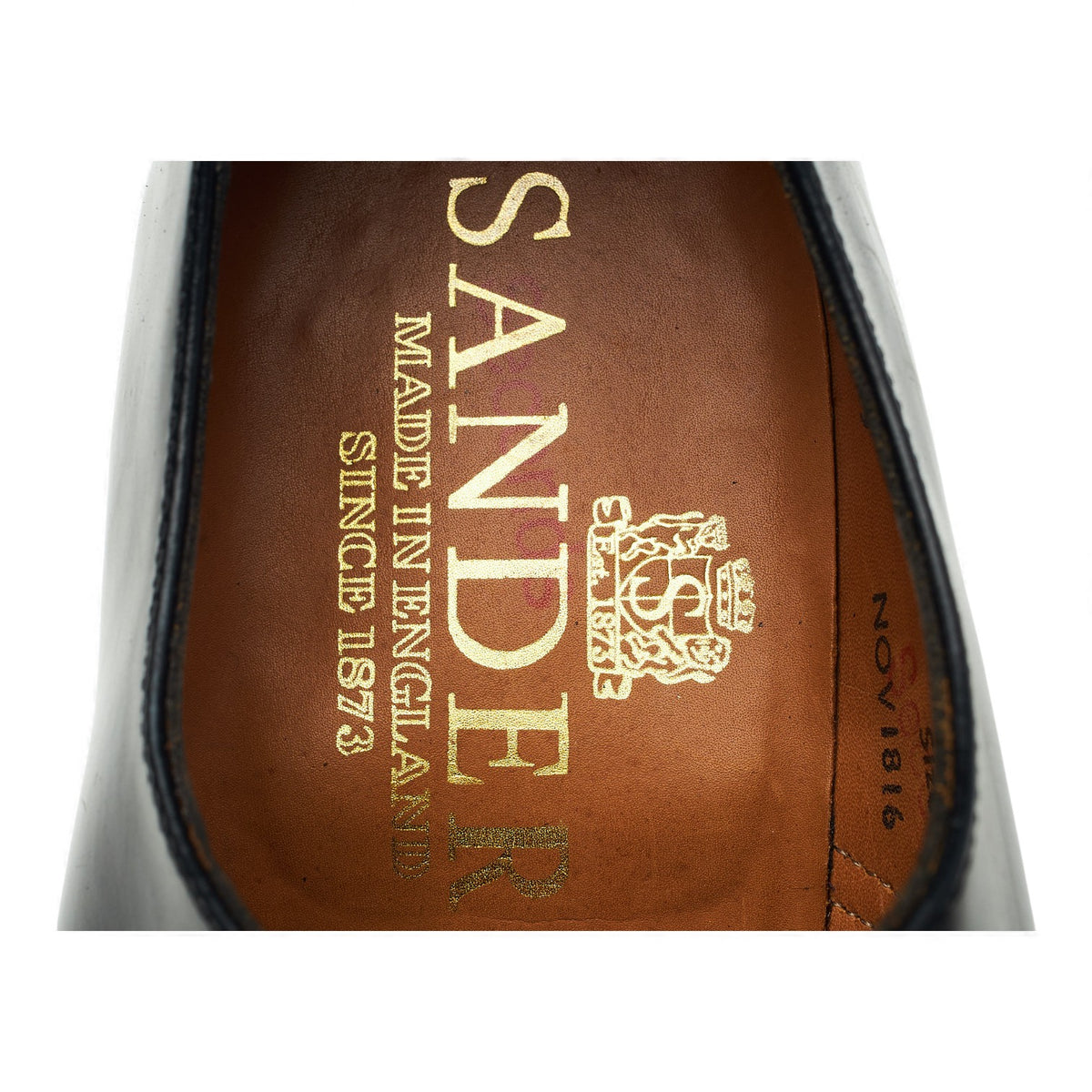 Black Leather Cap Toe Derby UK 7.5