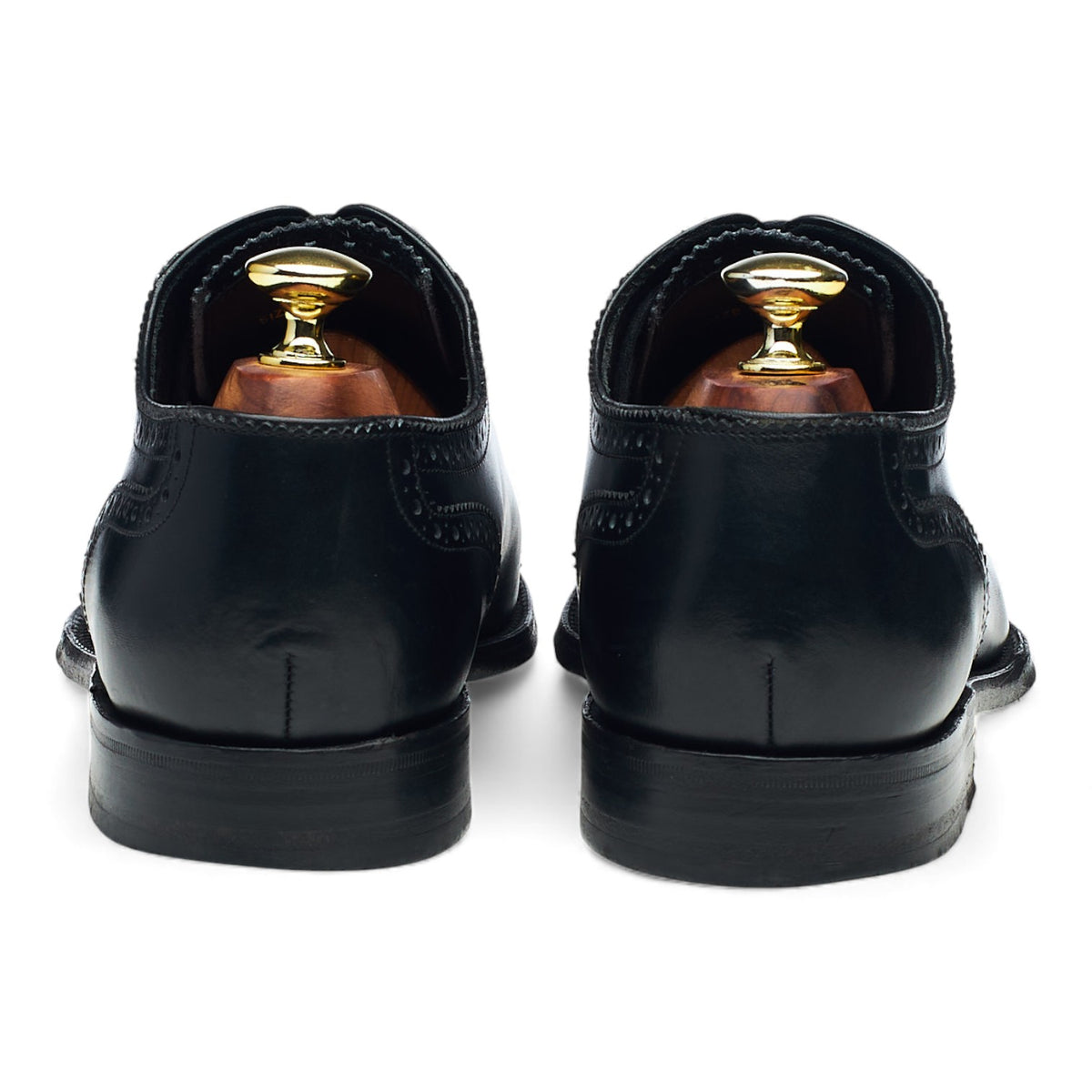 1880 'Strand' Black Leather Oxford Brogues UK 7 F