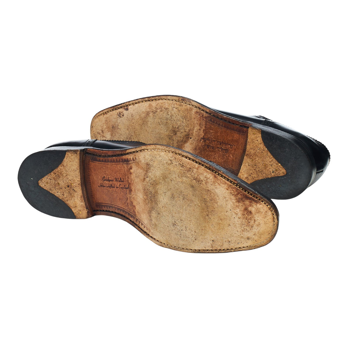 1880 'Strand' Black Leather Oxford Brogues UK 7 F