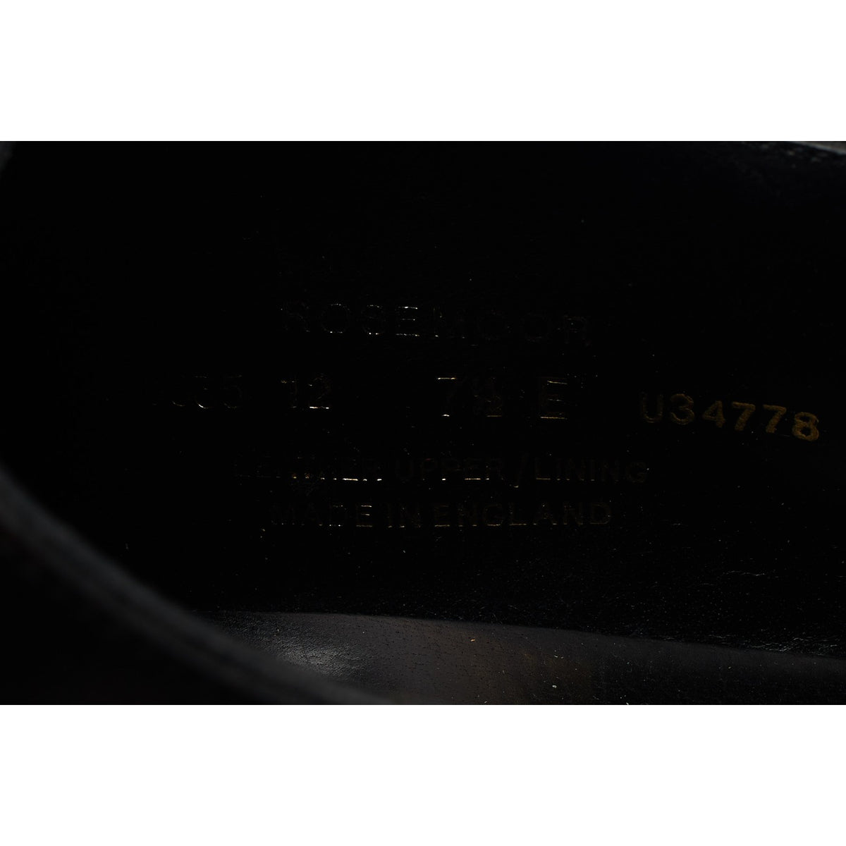 'Rosemoor' Black Leather Oxford UK 7.5 E