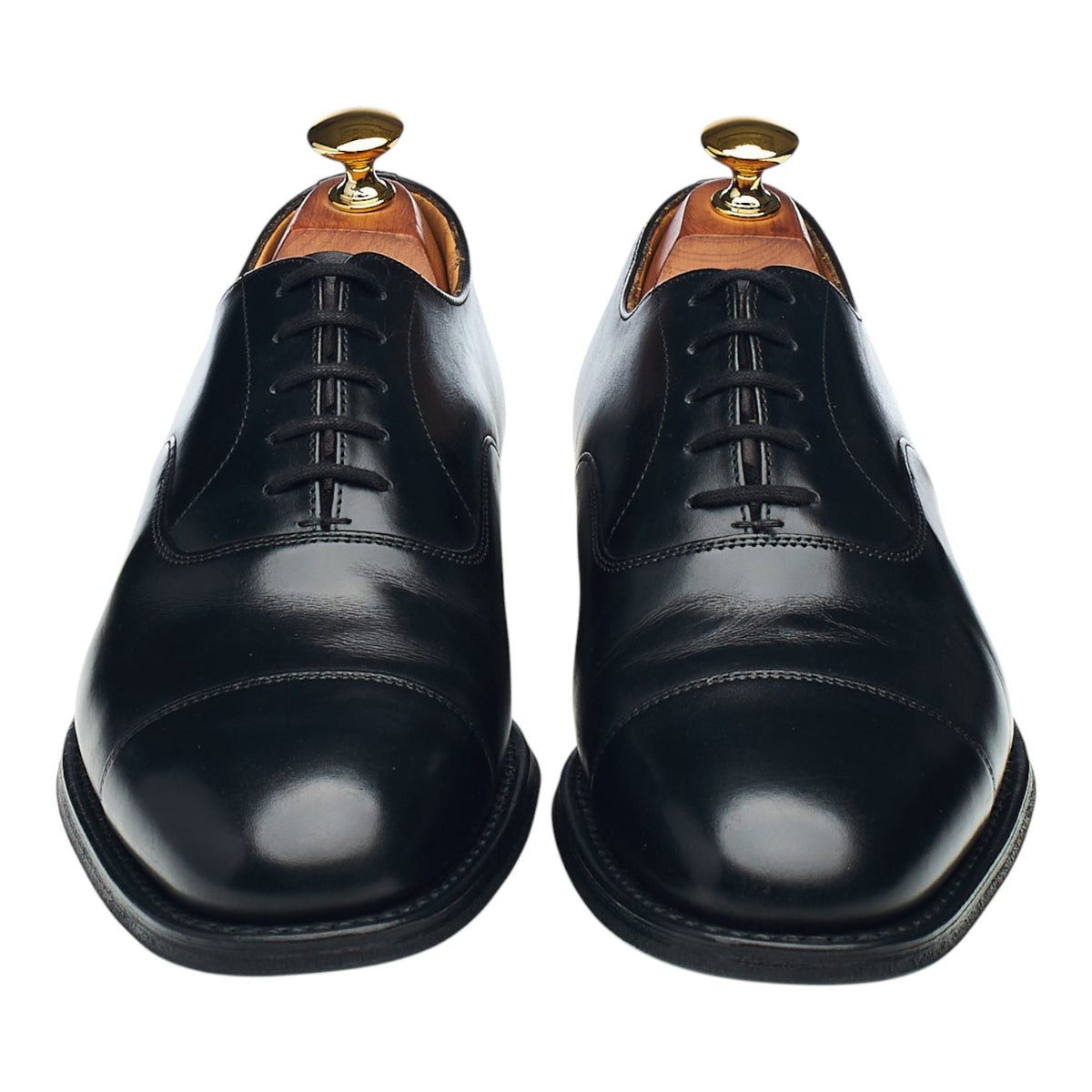 'Consul' Black Leather Oxford UK 6 G