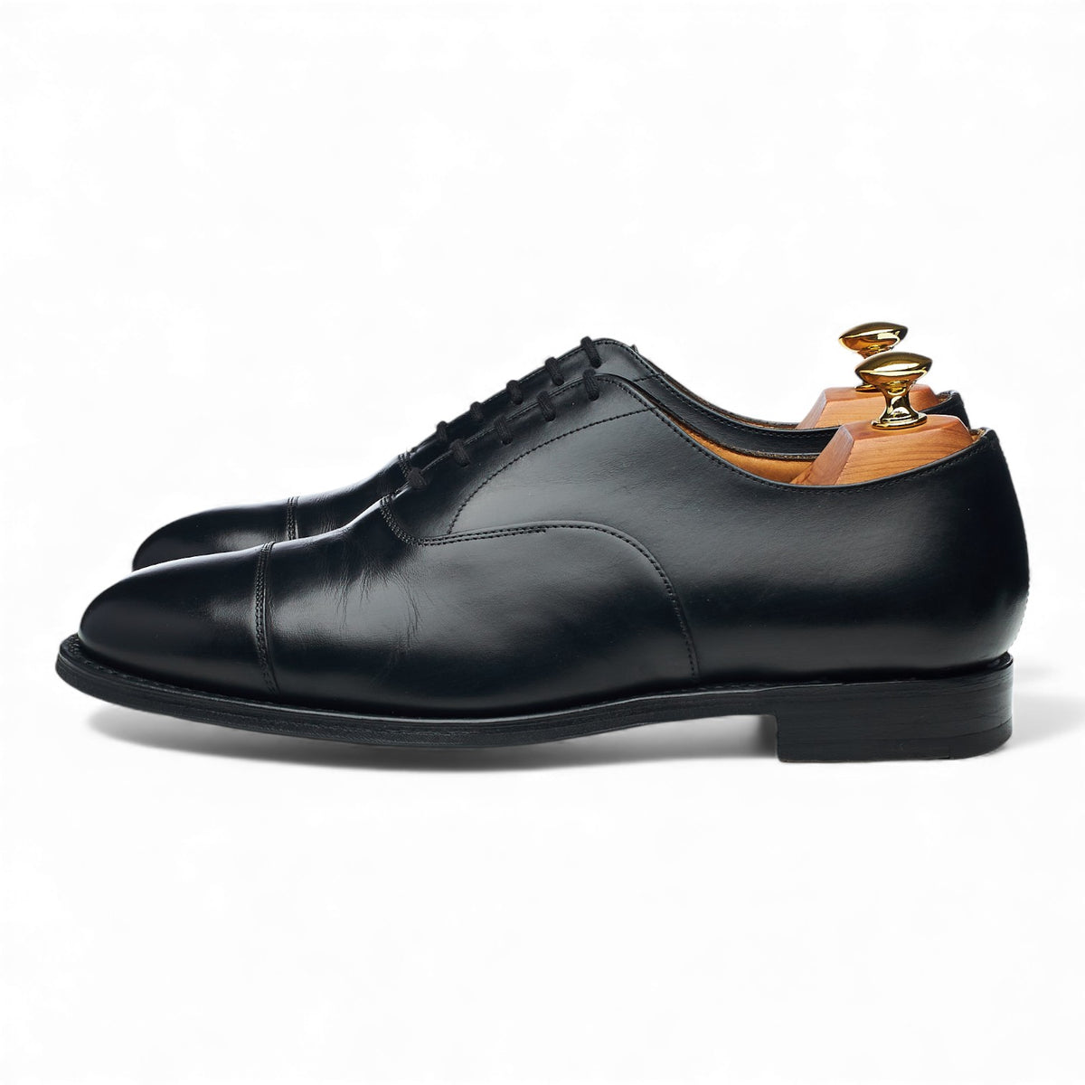 'Consul' Black Leather Oxford UK 6 G