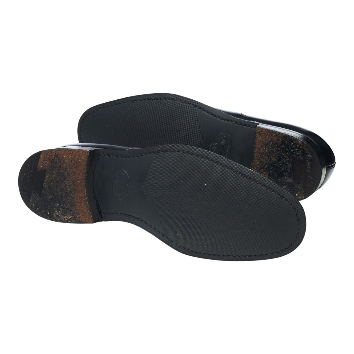 'Consul' Black Leather Oxford UK 6 G