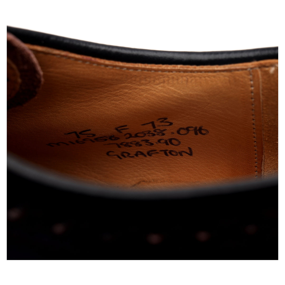 &#39;Grafton&#39; Burgundy Leather Derby Brogues UK 7.5 F