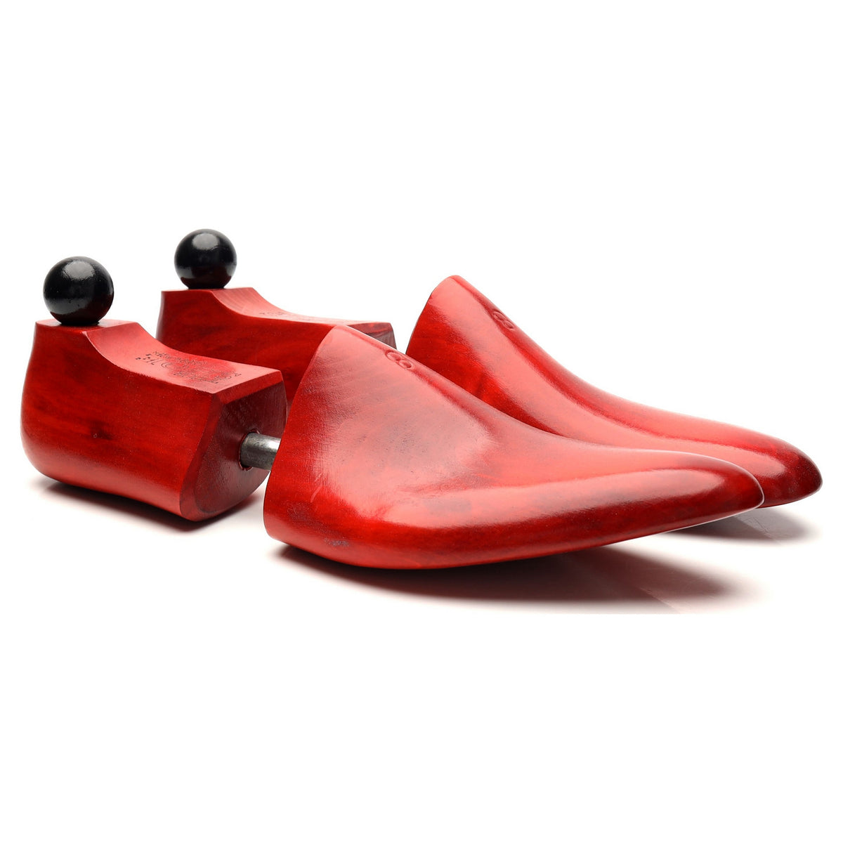 Red Wooden Shoe Trees UK 8