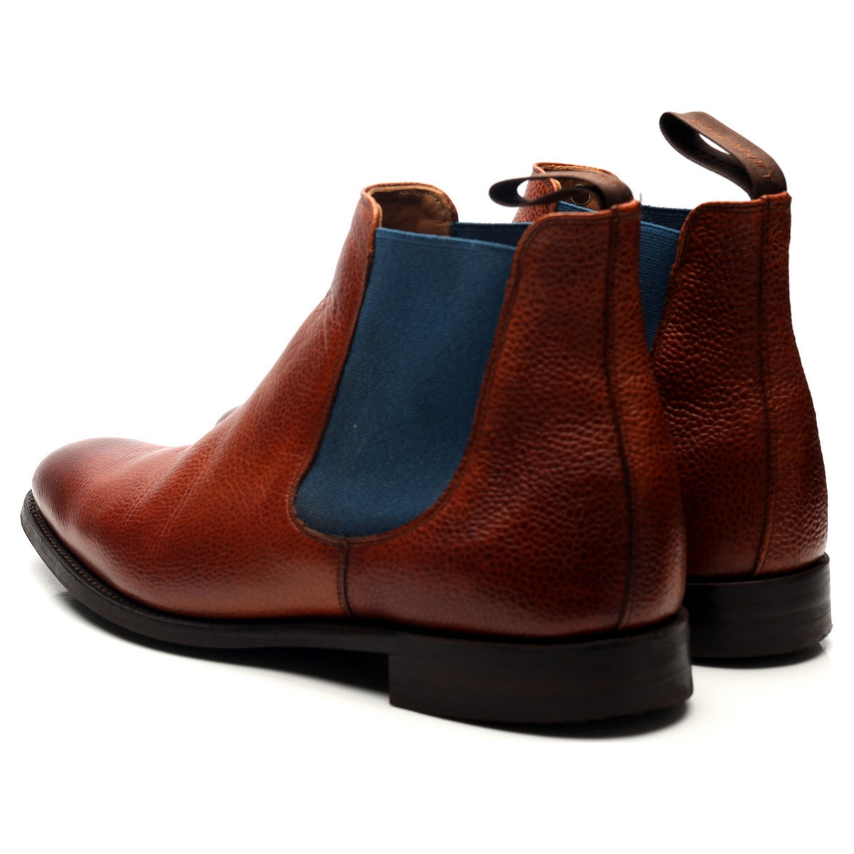 &#39;Threadneedle&#39; Tan Brown Leather Chelsea Boots UK 8.5 F
