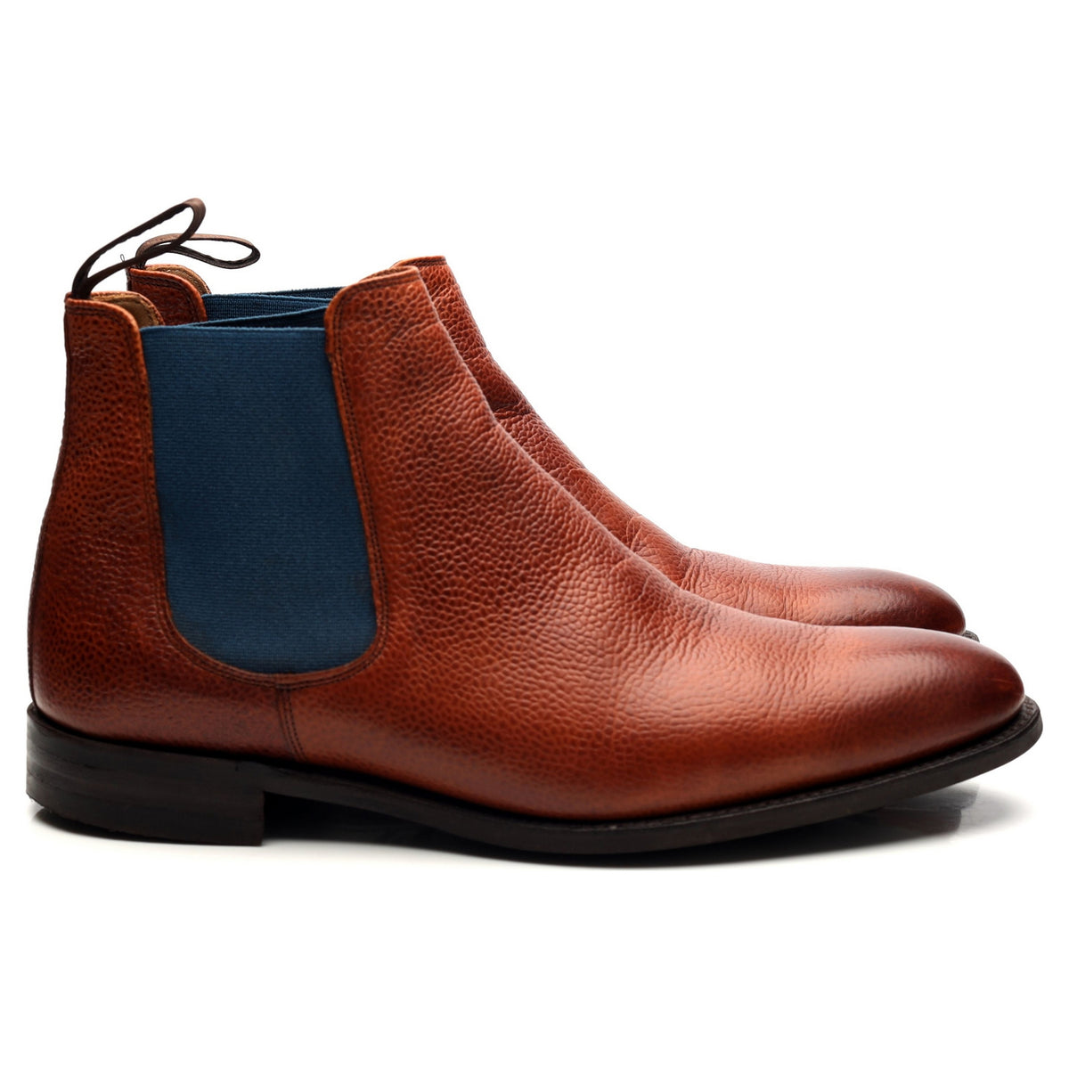 &#39;Threadneedle&#39; Tan Brown Leather Chelsea Boots UK 8.5 F