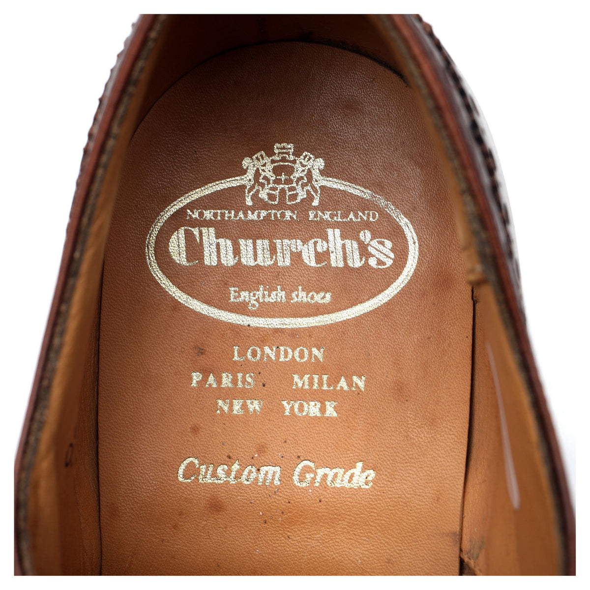 Dark Brown Leather Oxford Brogues UK 8.5 F