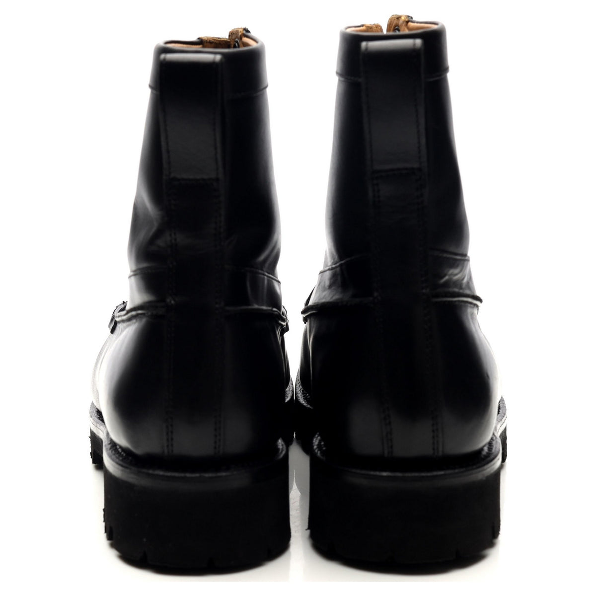&#39;Gulliver&#39; Black Leather Boots UK 6.5 G