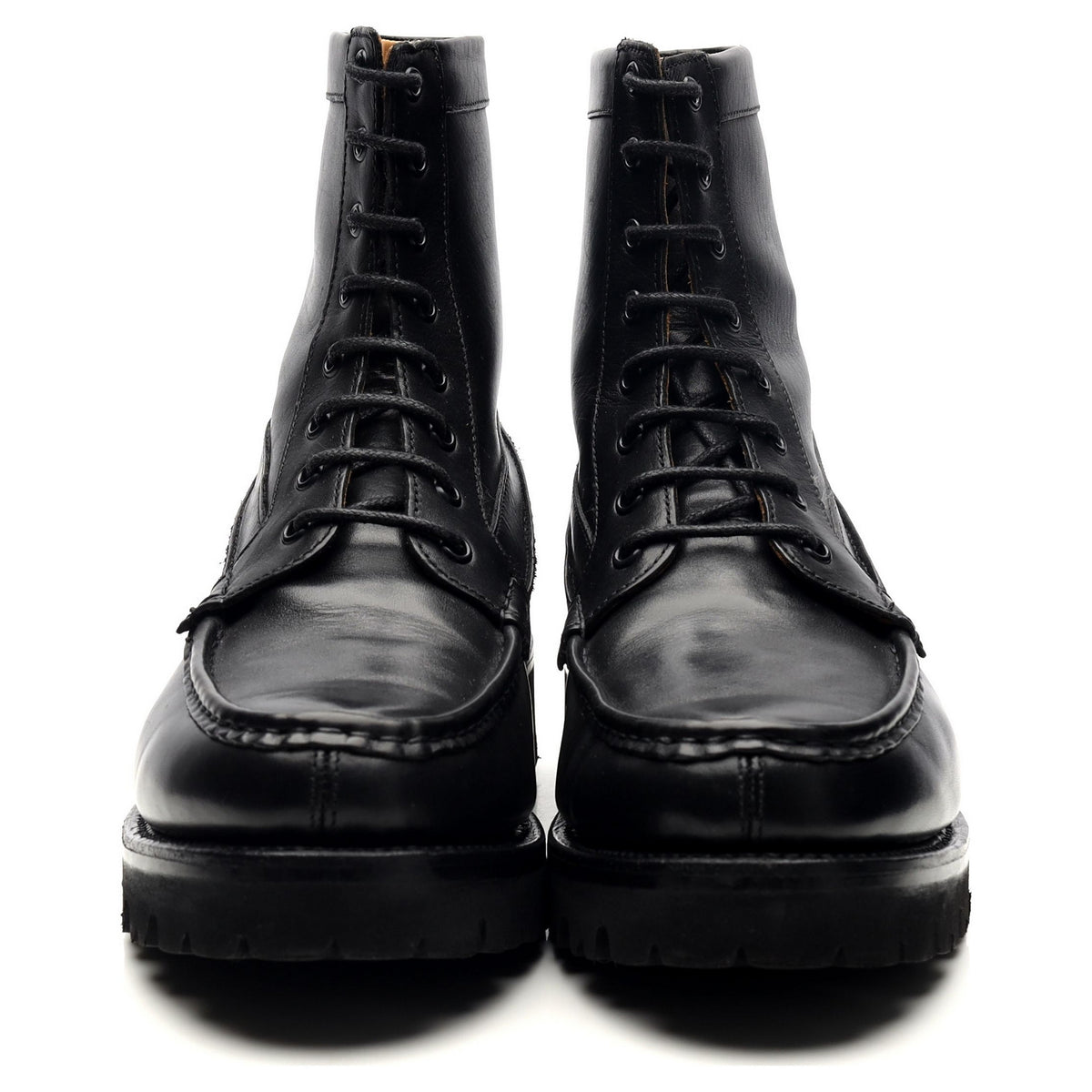 &#39;Gulliver&#39; Black Leather Boots UK 6.5 G