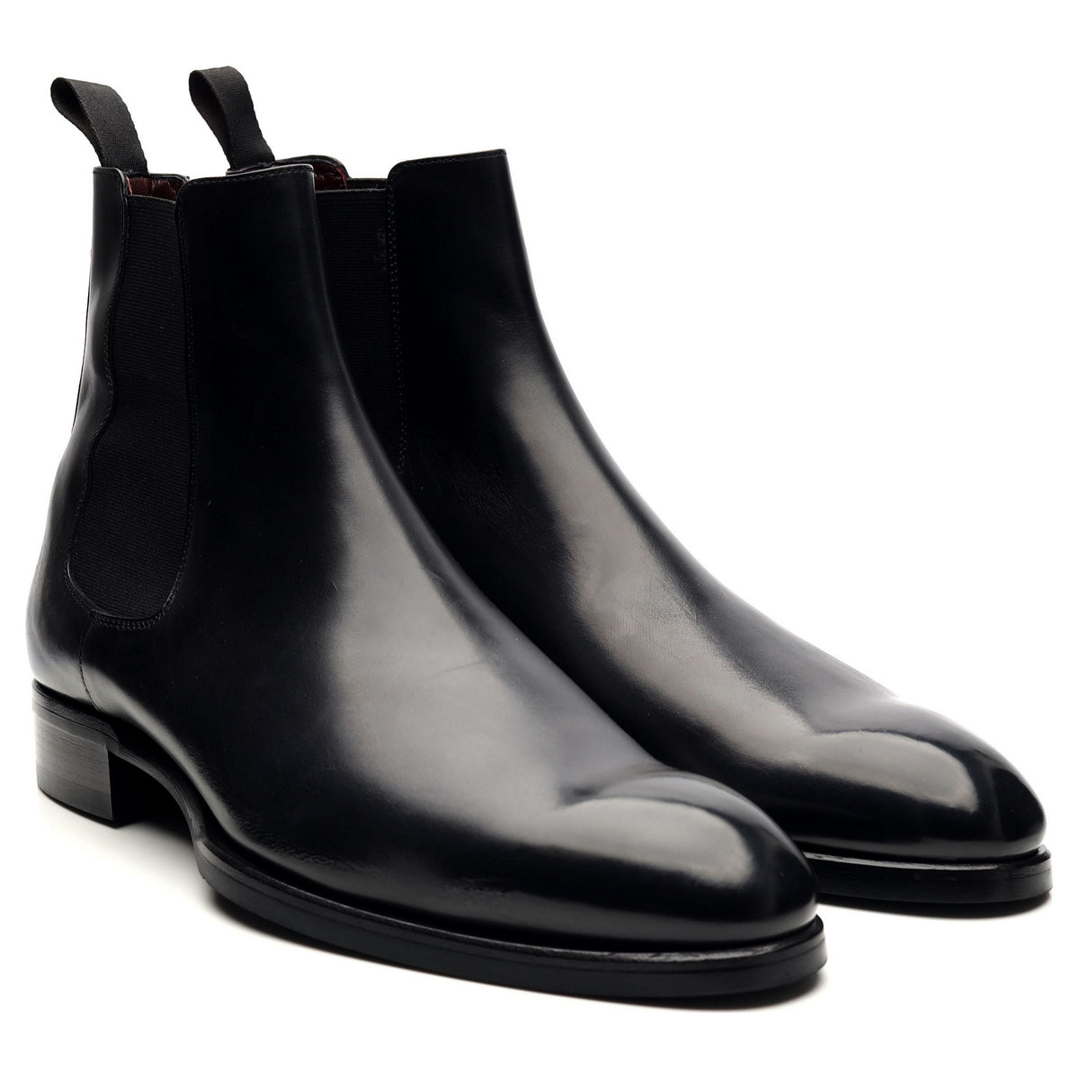 Black Leather Chelsea Boots UK 11