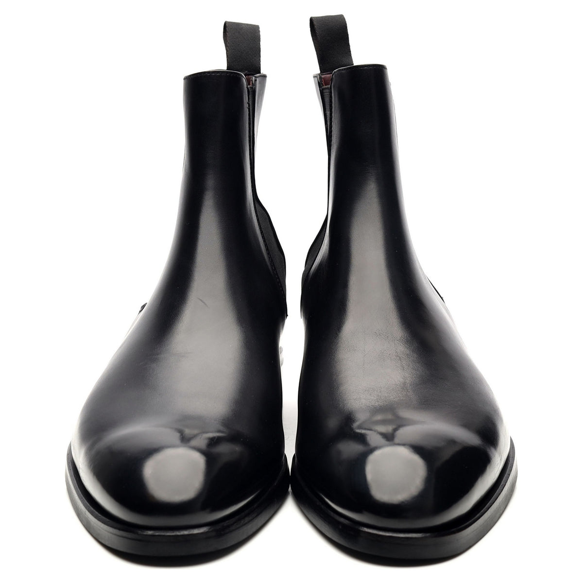 Black Leather Chelsea Boots UK 11