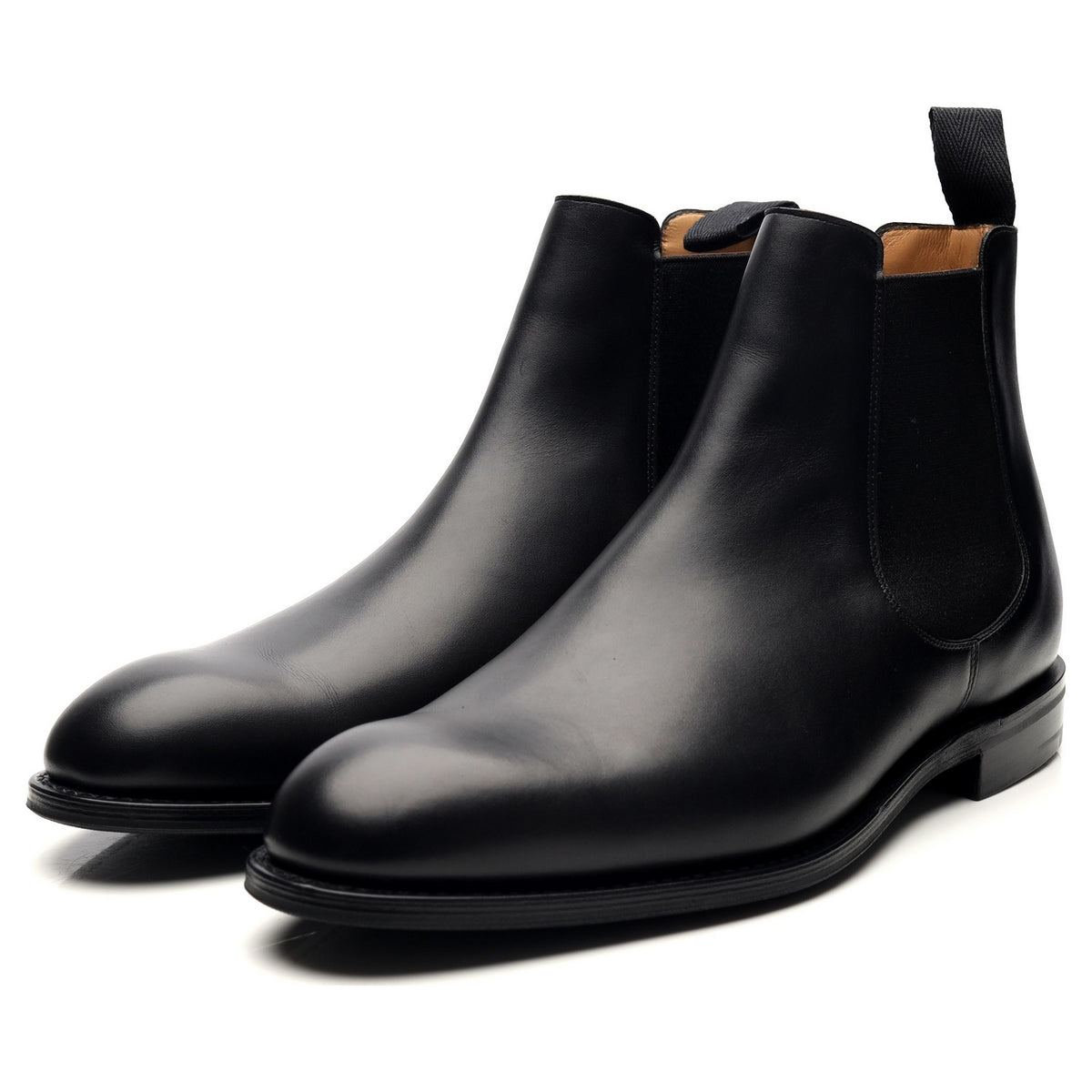 &#39;Amberley&#39; Black Leather Chelsea Boots UK 10 G