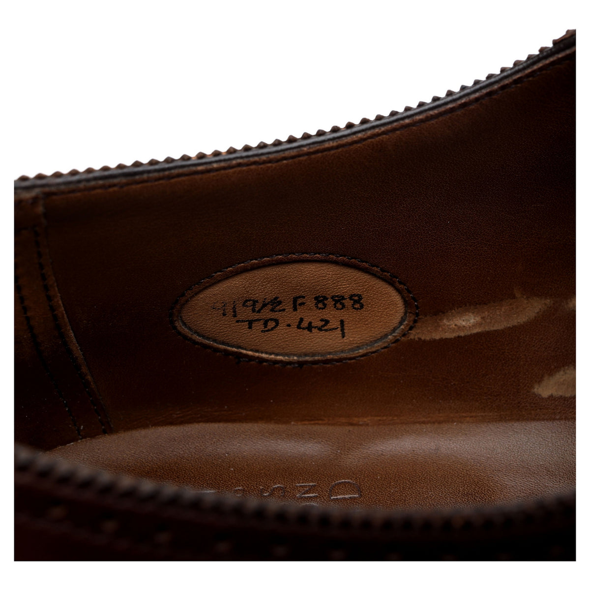 &#39;Canterbury&#39; Dark Brown Leather Oxford UK 9 F