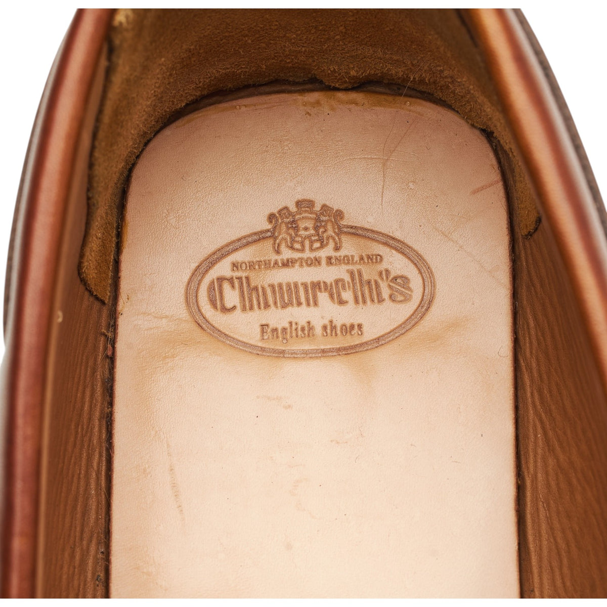 'Luigi 3' Tan Brown Leather Driving Loafers UK 9.5