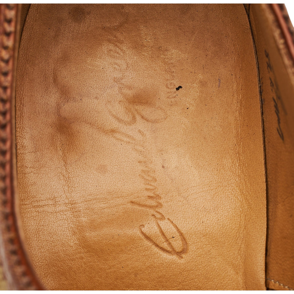 'Malvern' Tan Brown Leather Oxford Spectator Brogues UK 8 E