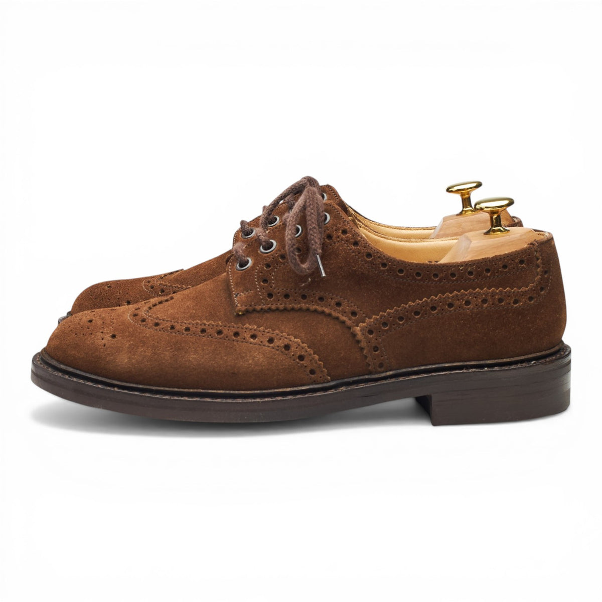 'Coleby' Brown Suede Derby Brogues UK 8 G