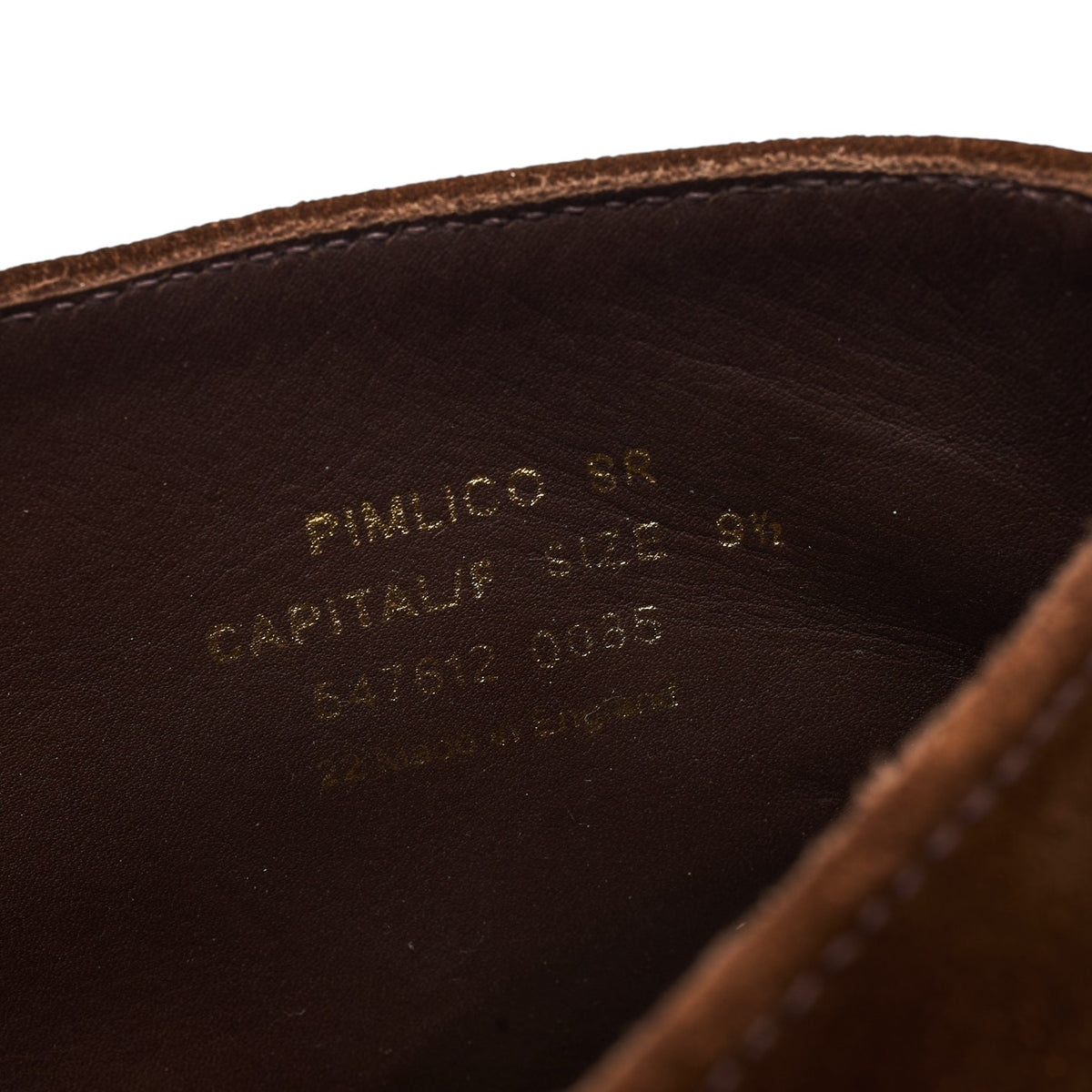 1880 'Pimlico' Brown Suede Chukka Boots UK 9.5 F