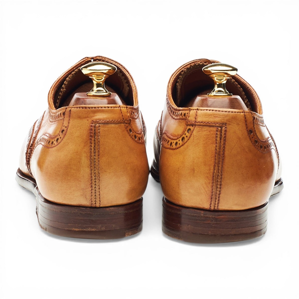 'Clifford' Tan Brown Leather Oxford Brogues UK 9 E