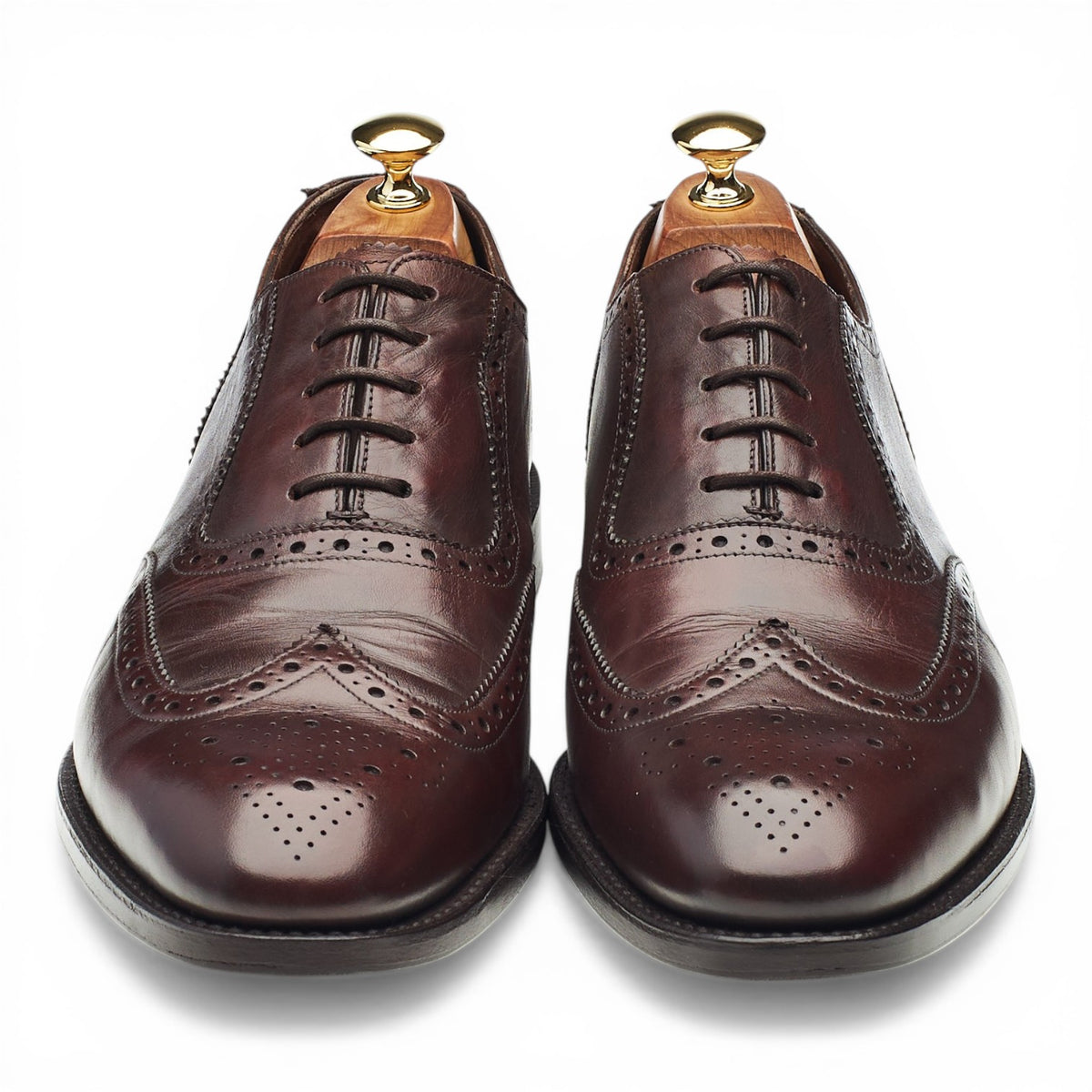 1880 Legacy 'Hodges' Dark Brown Leather Oxford Brogues UK 9.5 F