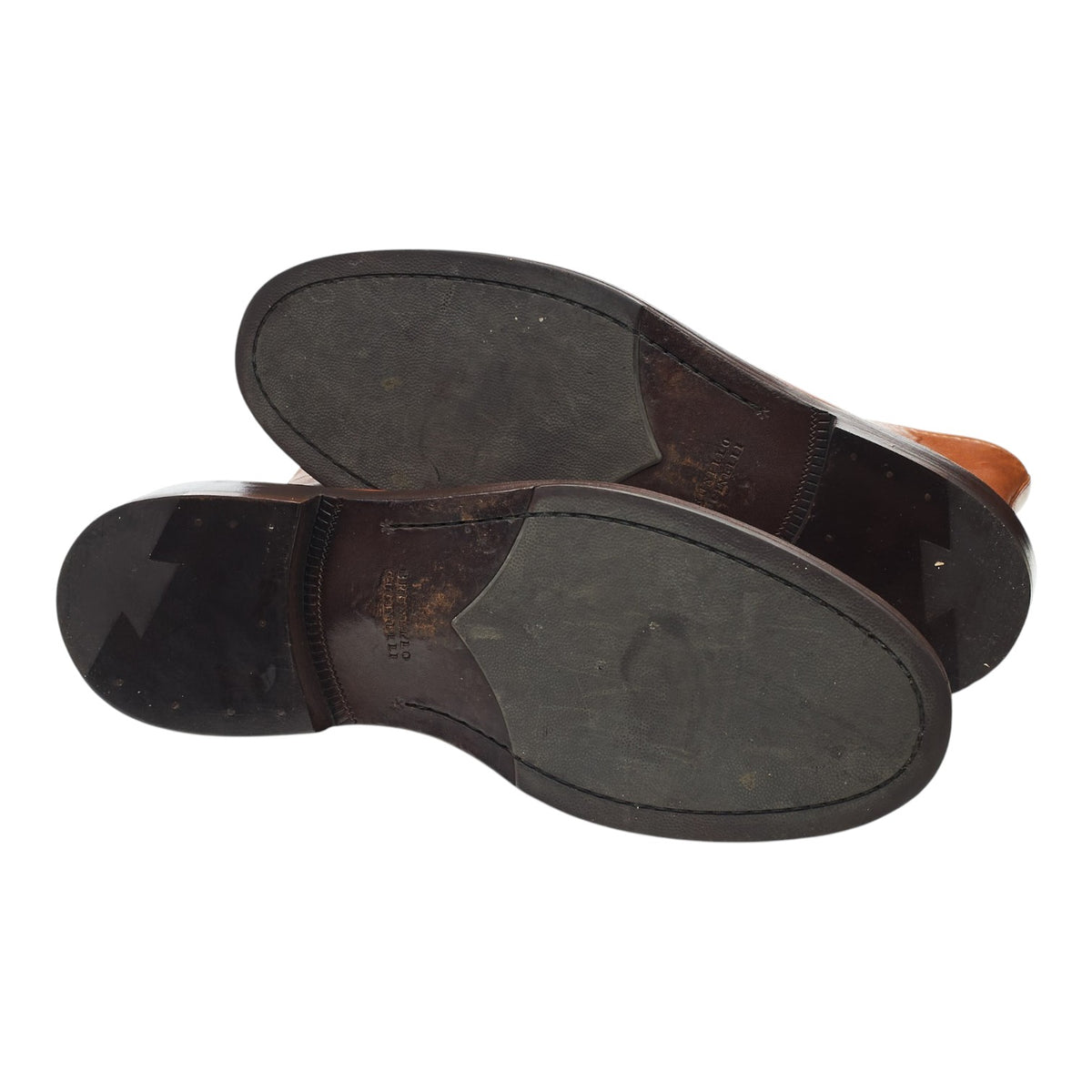 Tan Brown Leather Brogue Boots UK 9 EU 43